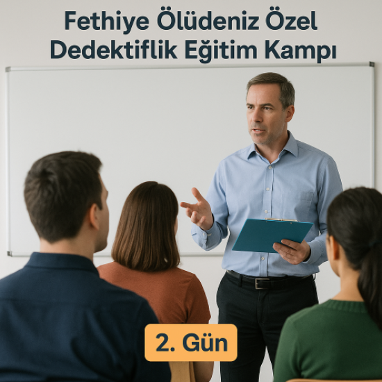 10. Dönem 20 - 23 ağustos 2025 Fethiye Özel Dedektiflik Eğitim Kampı