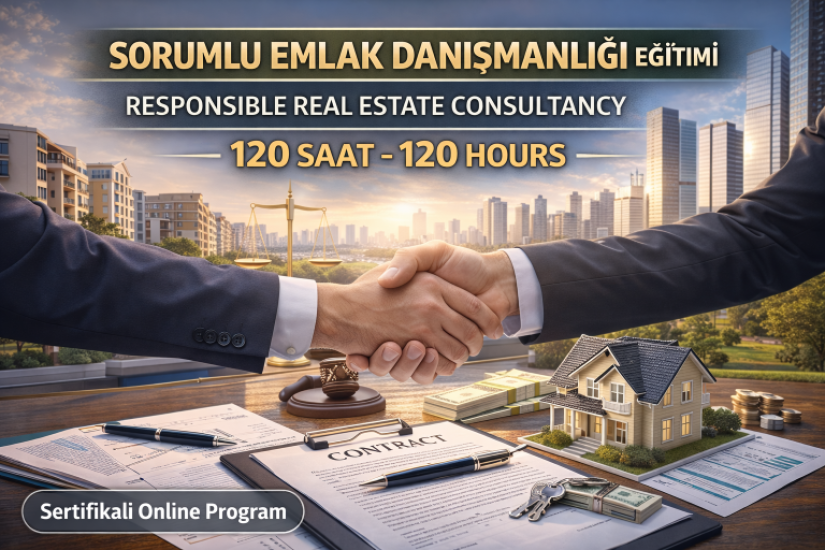 Sorumlu Emlak Danışmanlığı Eğitimi – 120 Saat Sertifikalı Online Eğitim
