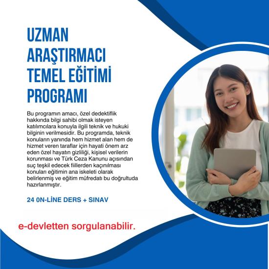 Uzman Araştırmacı Temel Eğitimi